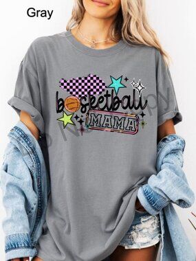 Basketball Mama Tee, Comfort Colors Shirt, Game Day Basketball Mom Tee
